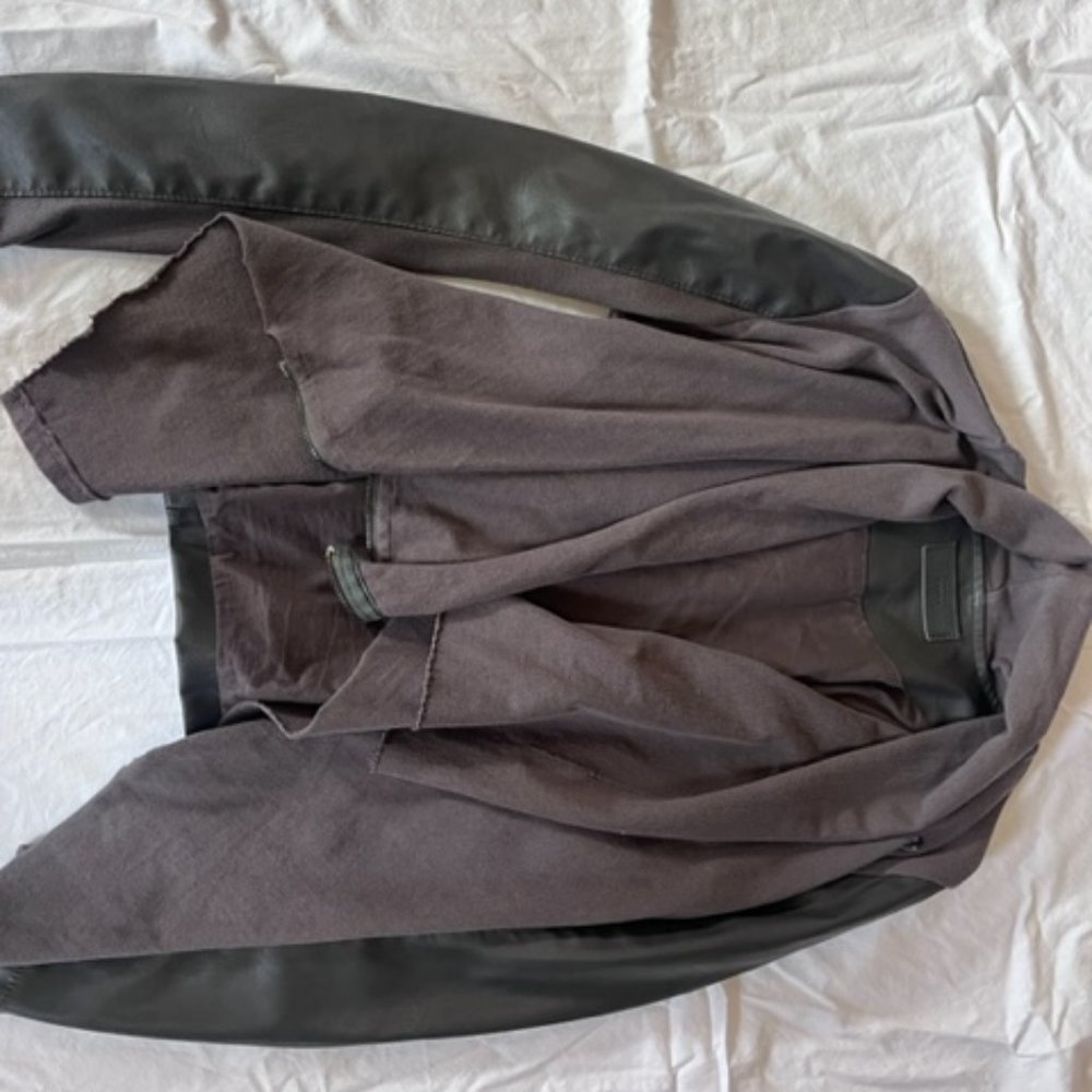 Dark grey Blank NYC Faux leather jacket
